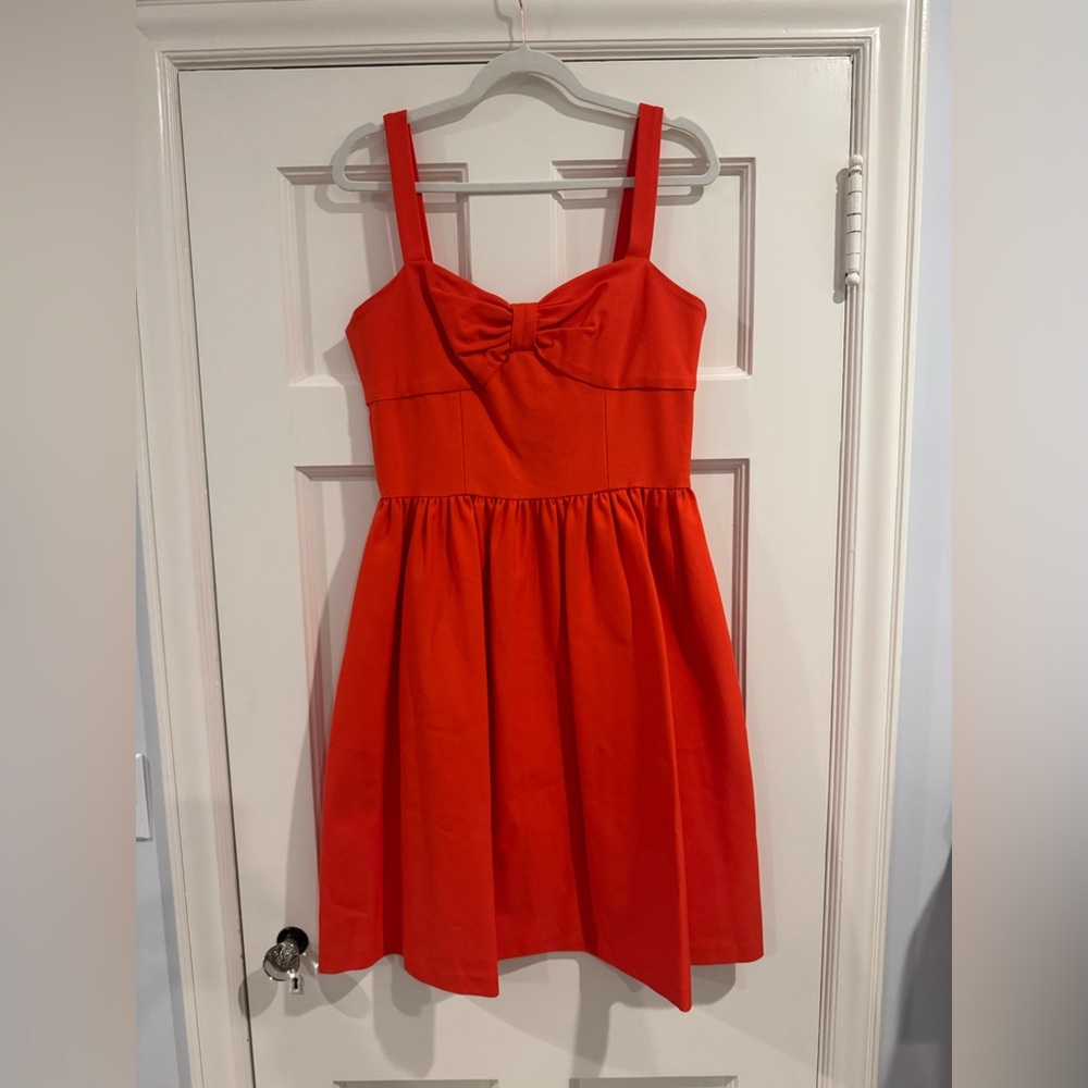 Oscar de la Renta Vibrant Orange Dress